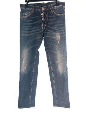 DSQUARED2 Men's Faded Blue “Dean Jean” Slim Jeans (PM100202)